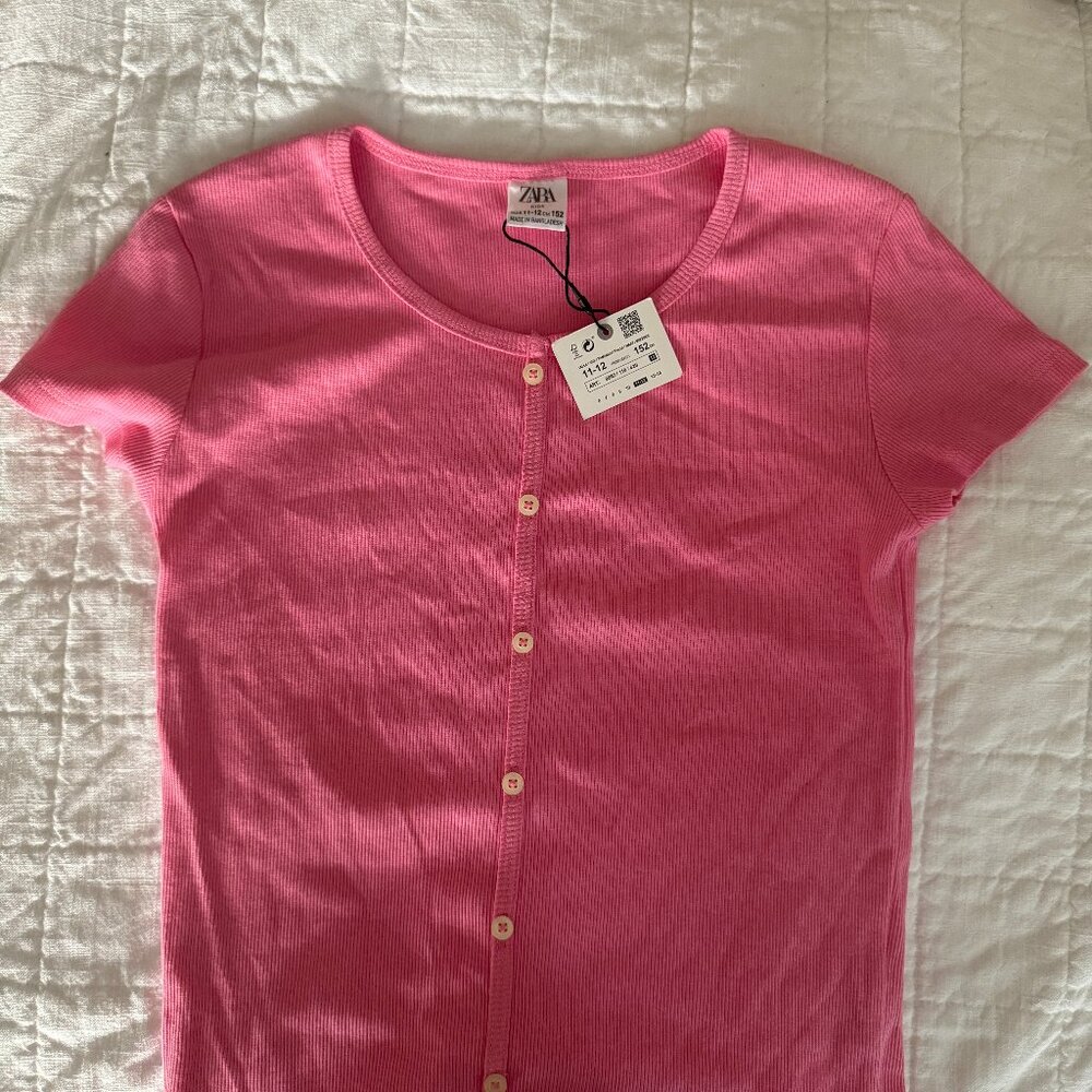 Zara Button Up Top